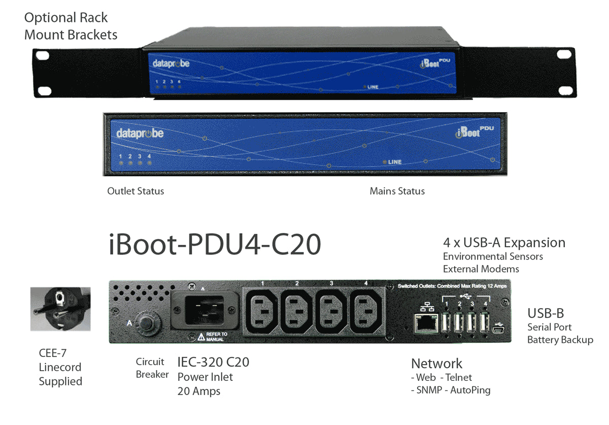 【PDU】トーピド 15ポンド iBoot-PDU 8 Port: Worldwide Remote PDU
